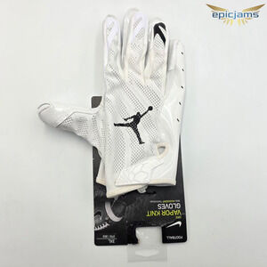 Nike Air Jordan NFL Vapor Knit Football Gloves CK3017-102 White Black Men’s 3XL